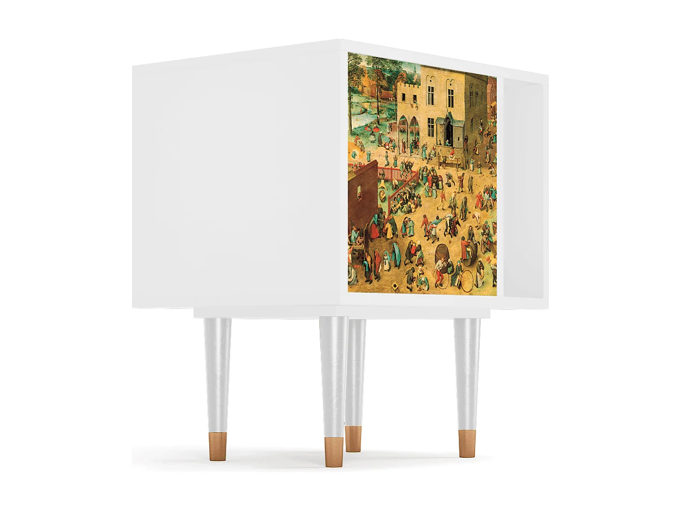 Table de nuit - 57х69х48 cm - S2 - Children Games, Blanc