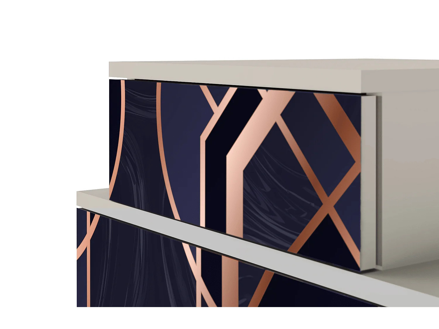 Table de nuit - 58х58х41 cm - NS1 - Purple Temple, Sable