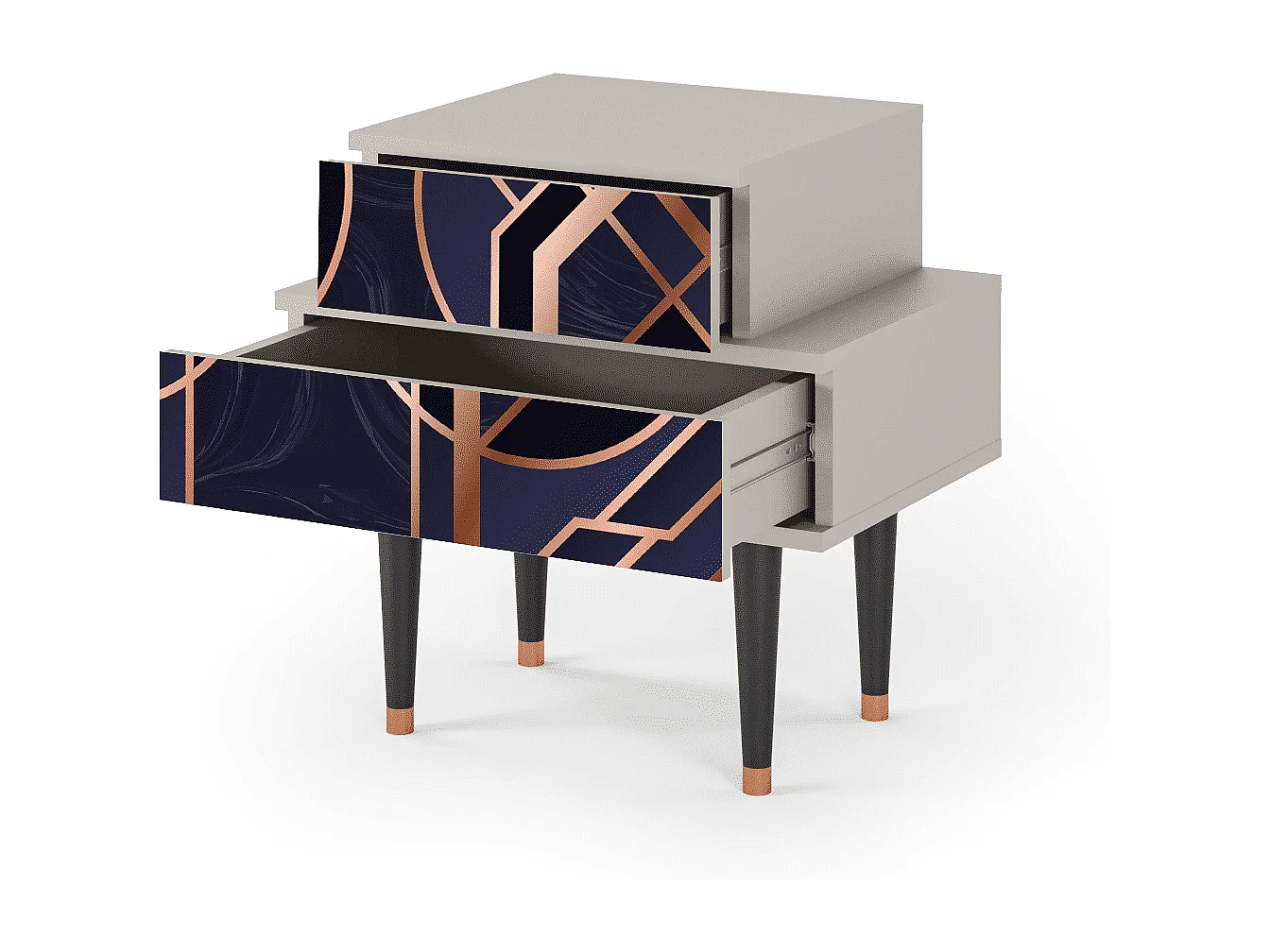 Table de nuit - 58х58х41 cm - NS1 - Purple Temple, Sable