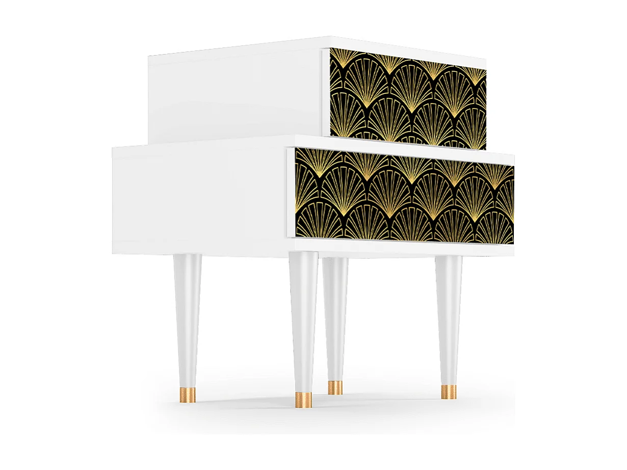 Nachtkastje - 58х58х41 cm - NS1 - The Amethyst, Wit