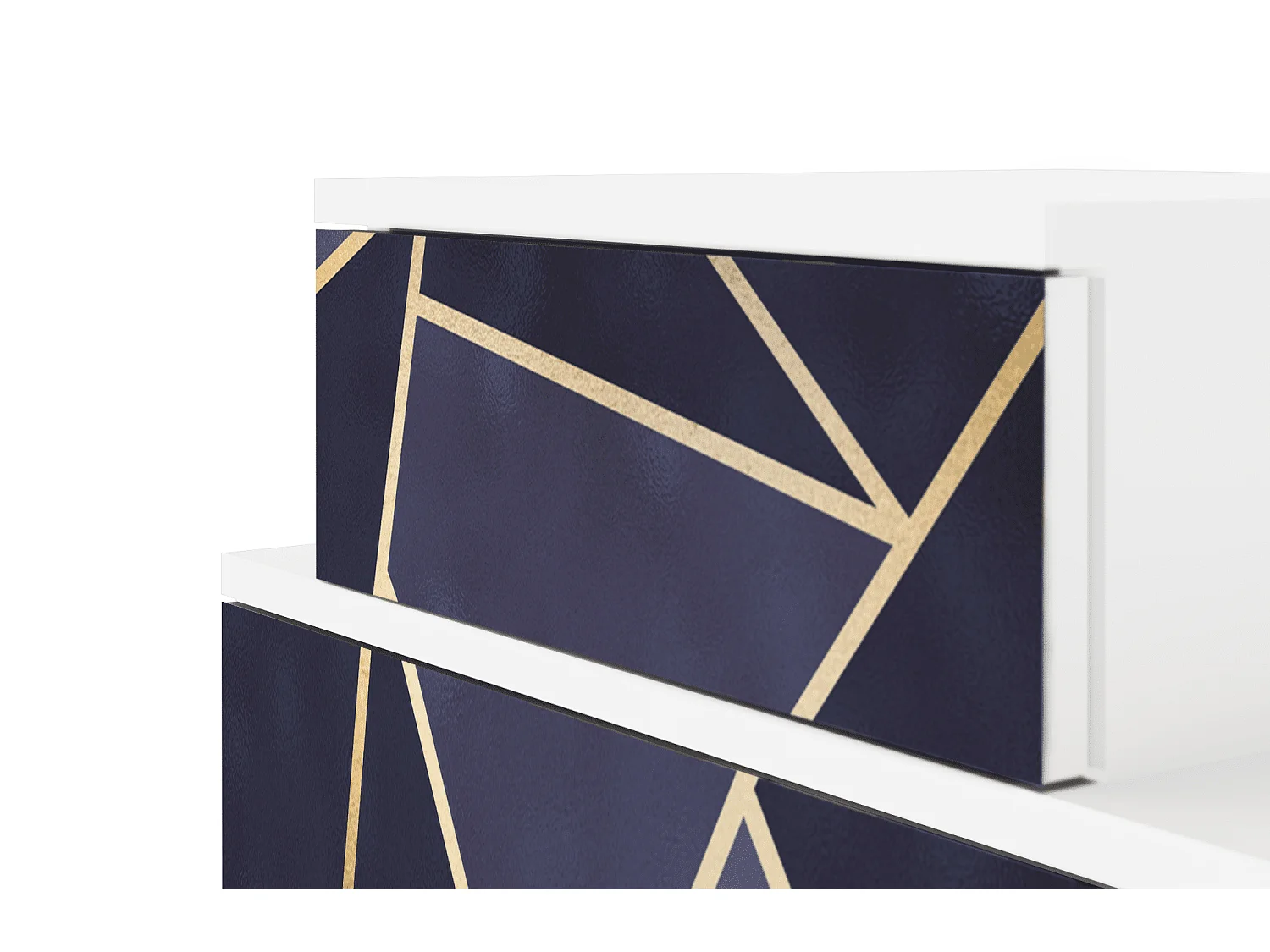 Nachtkastje - 58х58х41 cm - NS1 - The Amethyst, Wit