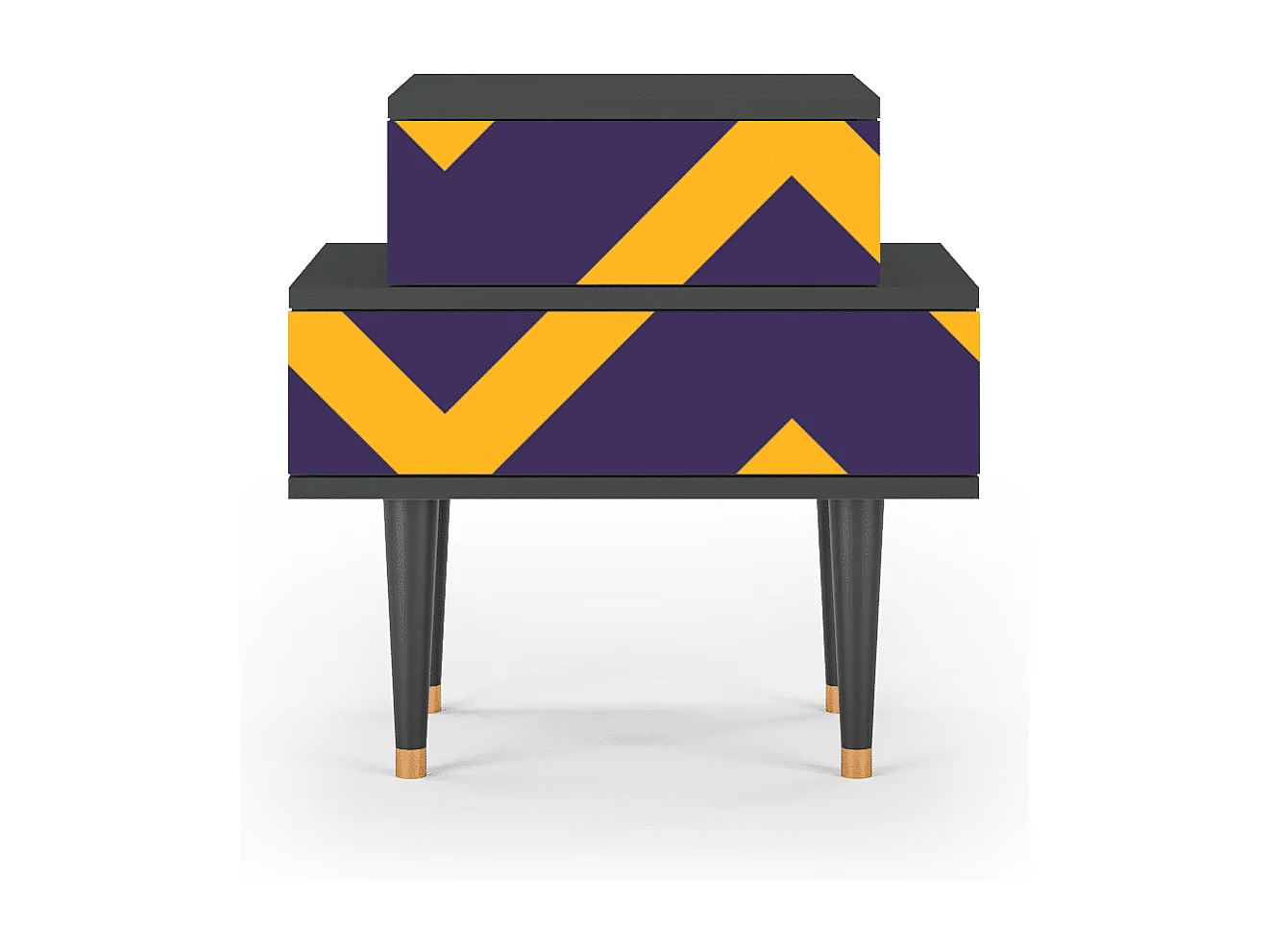 Comodino - 58х58х41 cm - NS1 - The Brightest Way, Antracite