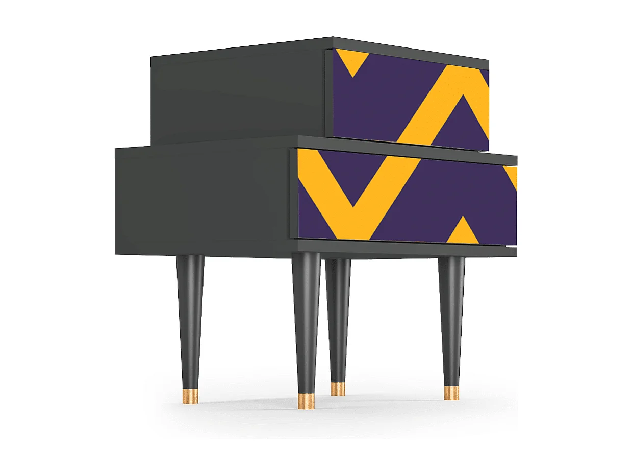 Comodino - 58х58х41 cm - NS1 - The Brightest Way, Antracite