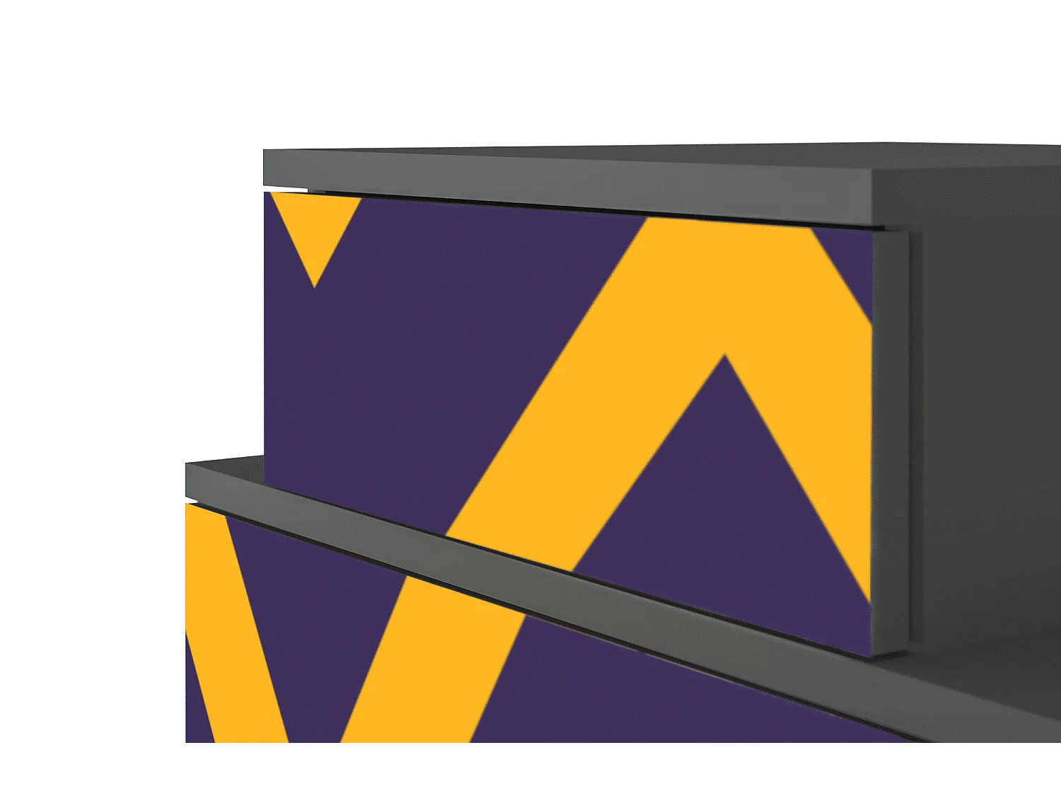 Table de nuit - 58х58х41 cm - NS1 - The Brightest Way, Anthracite