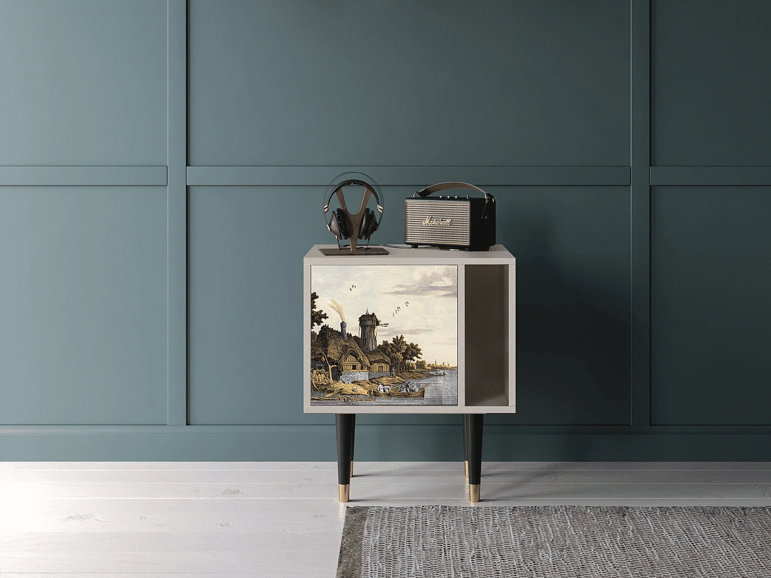 Nachttisch - 57х69х48 cm - S2 - Mill along a River, Sand