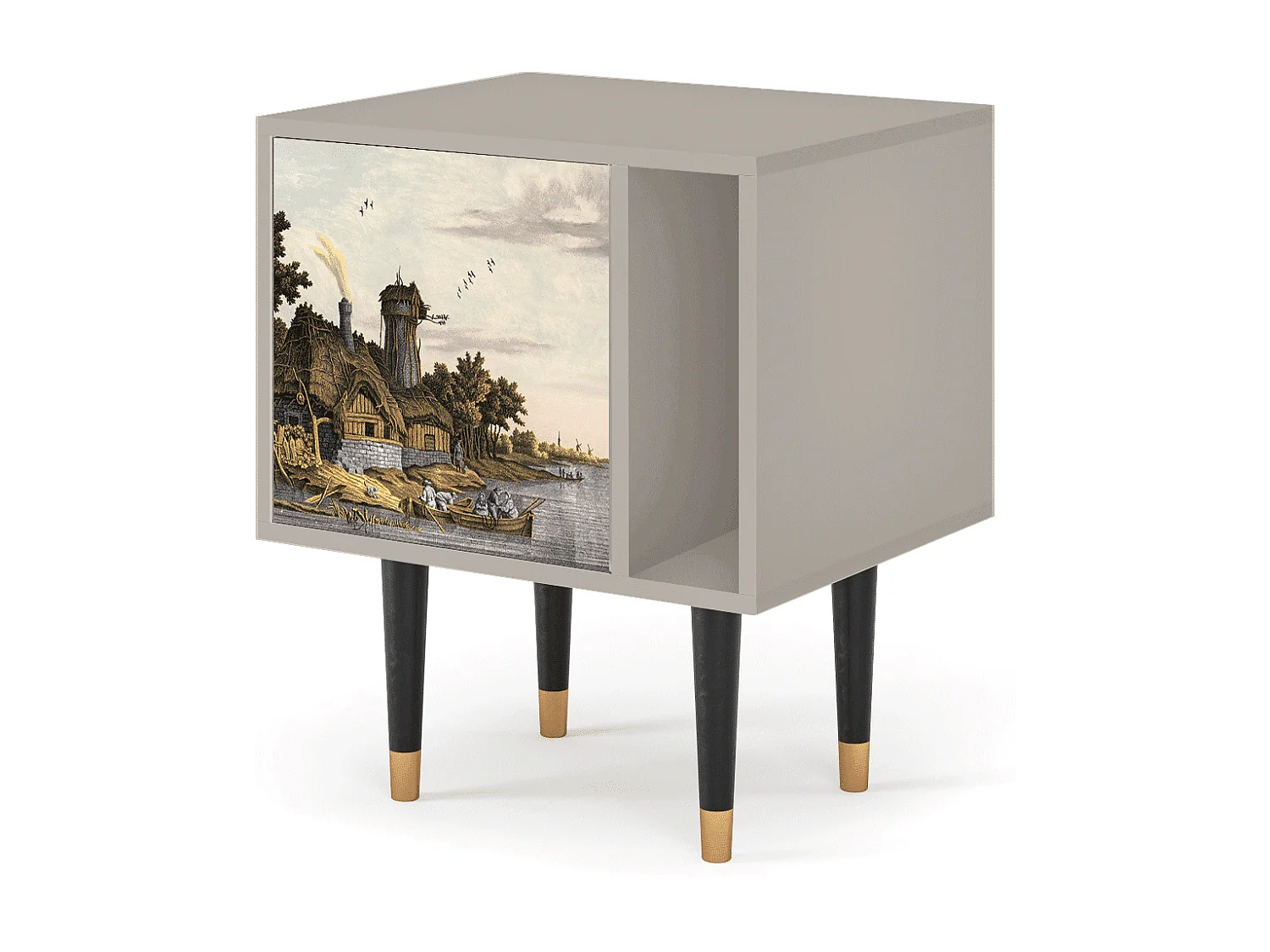 Nachttisch - 57х69х48 cm - S2 - Mill along a River, Sand