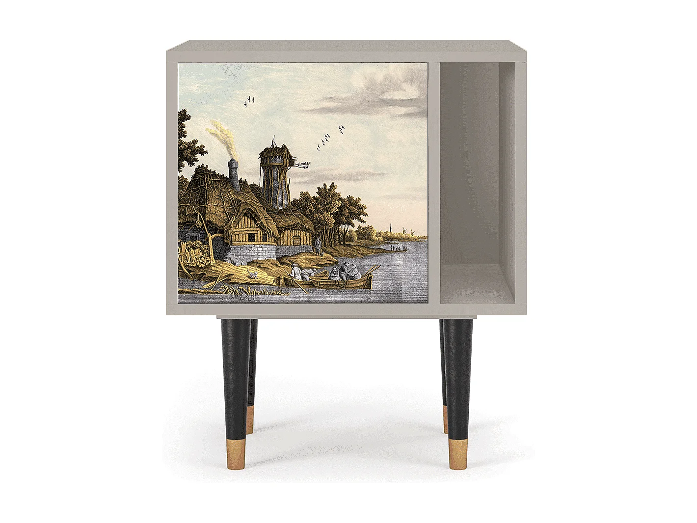 Criado-mudo - 57х69х48 cm - S2 - Mill along a River, Areia