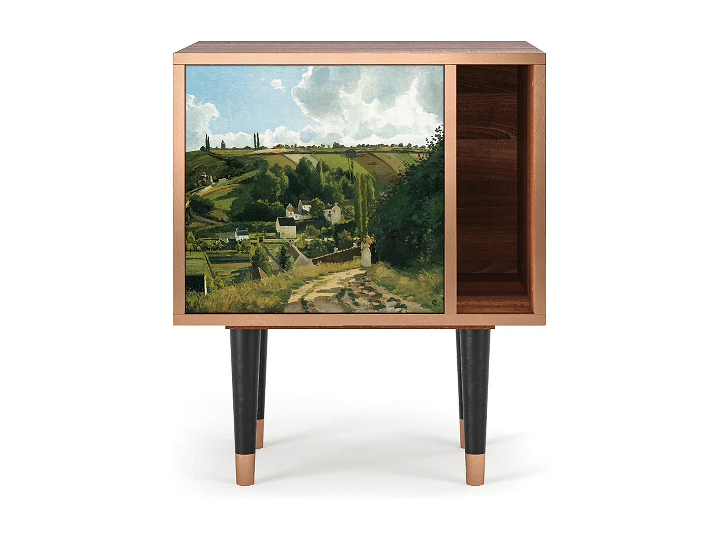 Nachtkastje - 57х69х48 cm - S2 - Jalais Hill by Pissarro, Walnoot