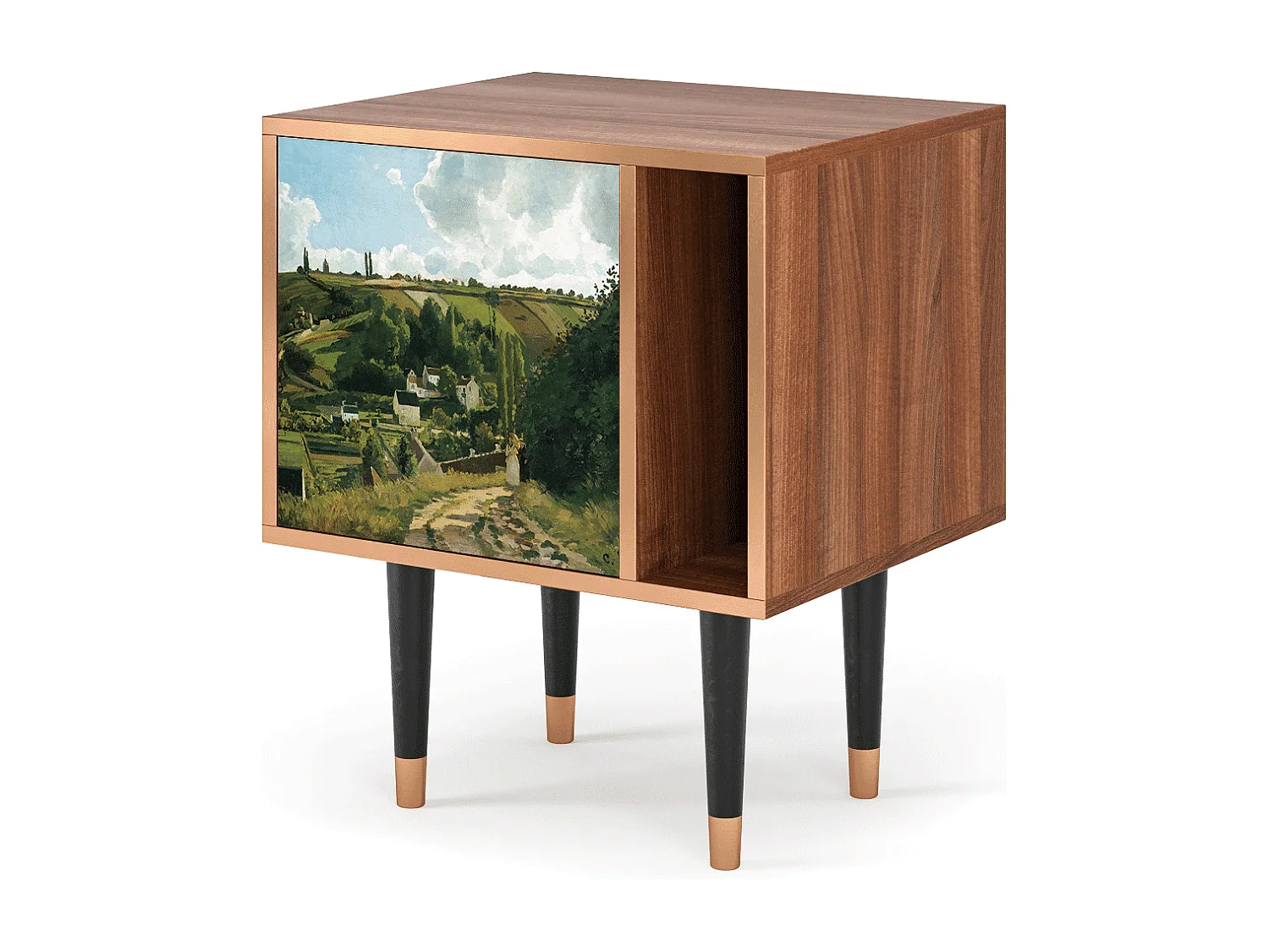 Nachtkastje - 57х69х48 cm - S2 - Jalais Hill by Pissarro, Walnoot