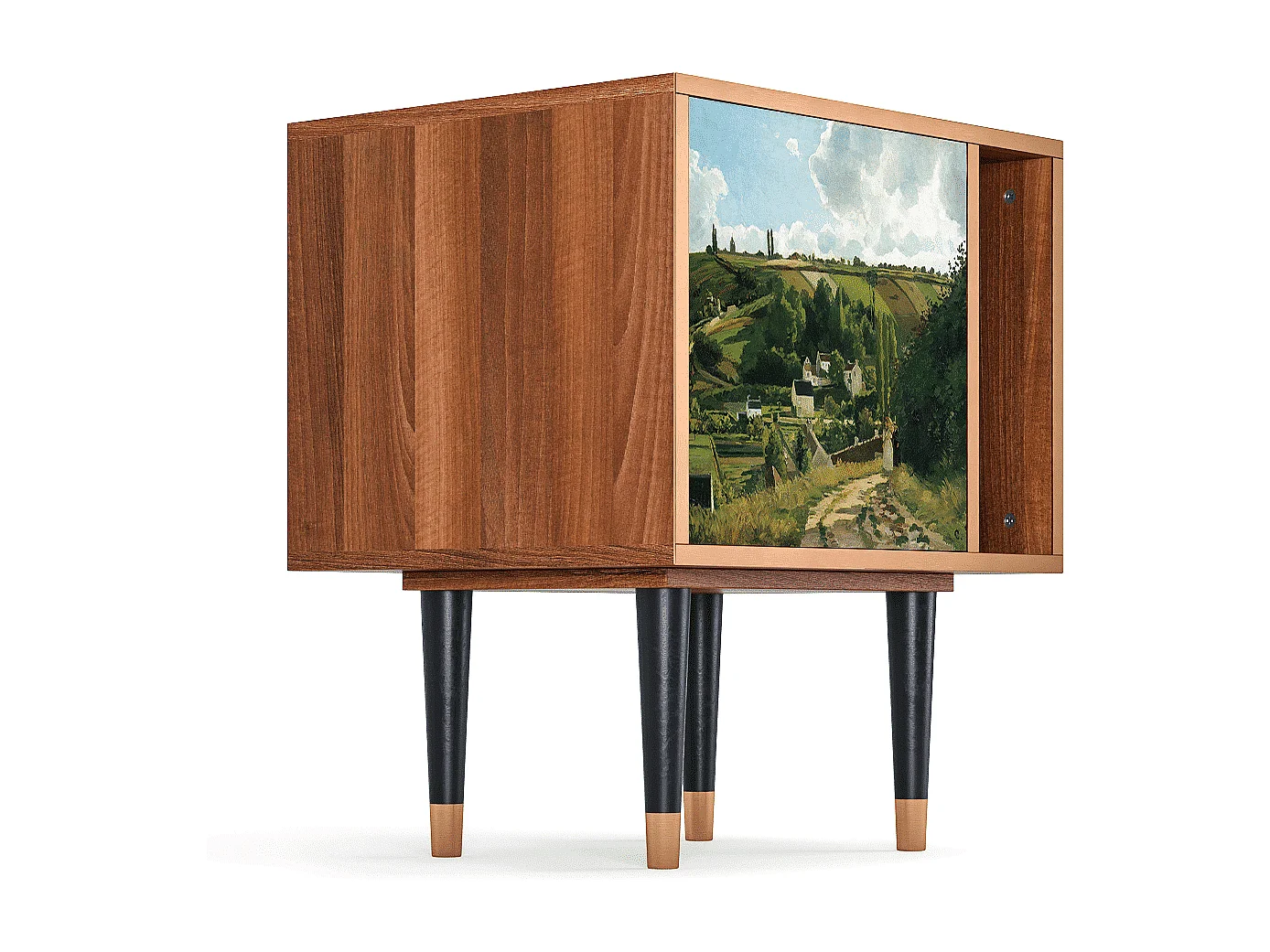 Stolik nocny - 57х69х48 cm - S2 - Jalais Hill by Pissarro, Orzech