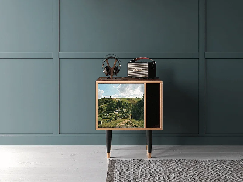 Stolik nocny - 57х69х48 cm - S2 - Jalais Hill by Pissarro, Orzech