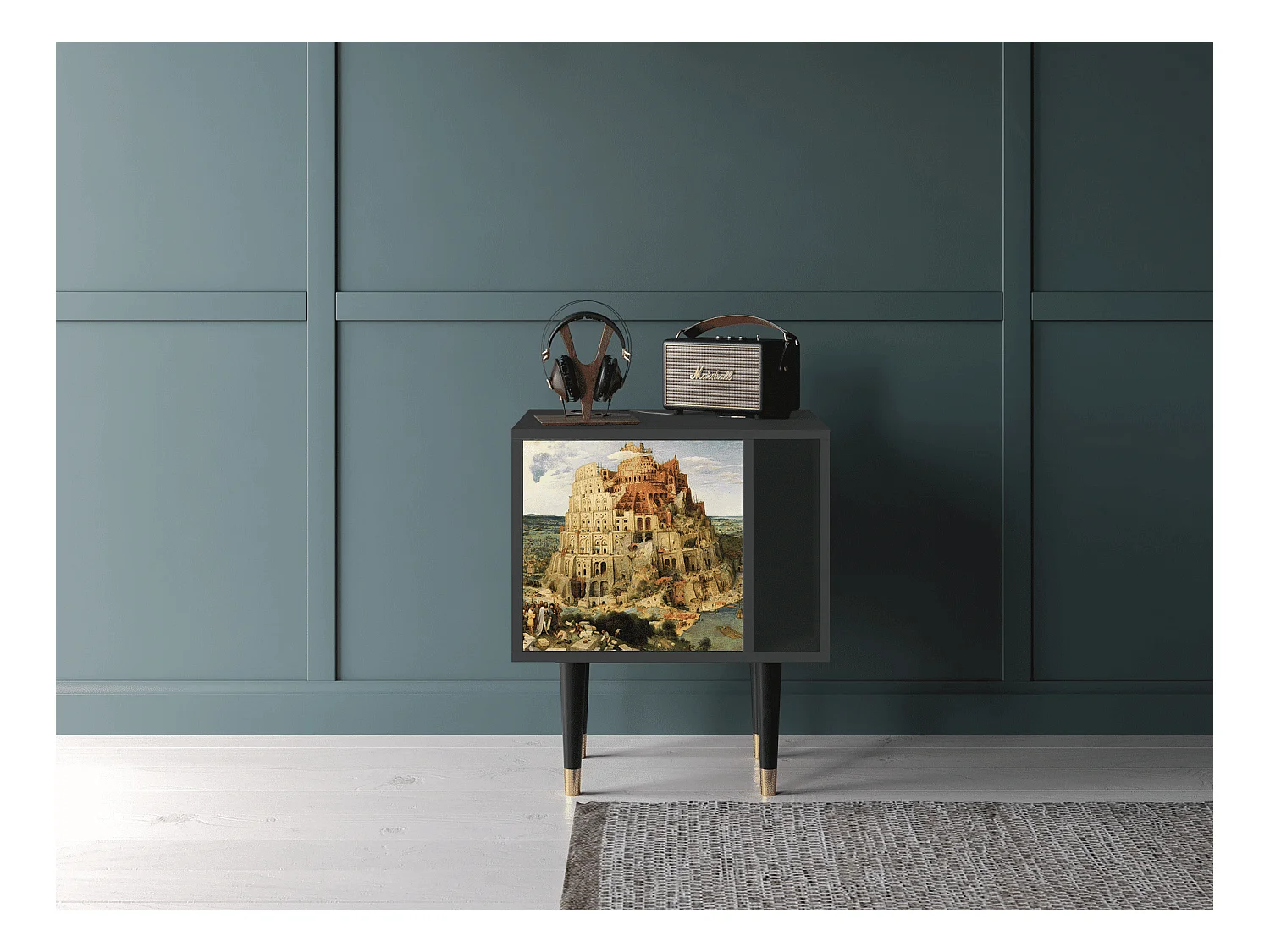 Table de nuit - 57х69х48 cm - S2 - Elder The Tower, Anthracite