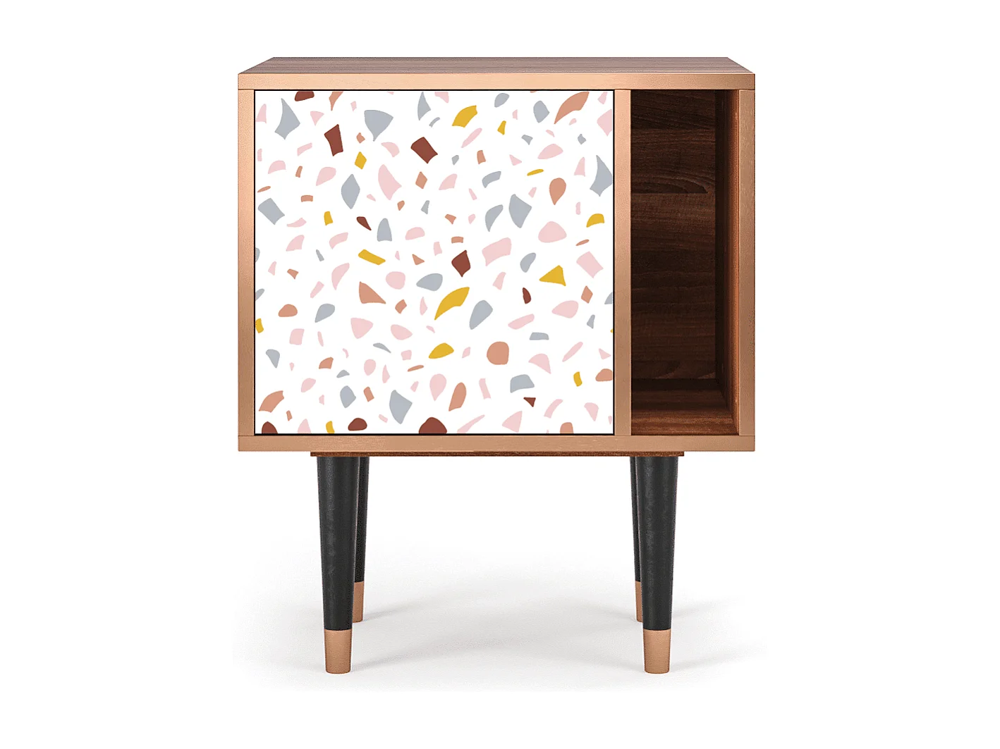 Table de nuit - 57х69х48 cm - S2 - Marmelade Cheese, Noyer