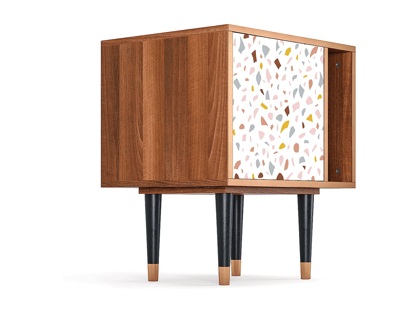 Table de nuit - 57х69х48 cm - S2 - Marmelade Cheese, Noyer