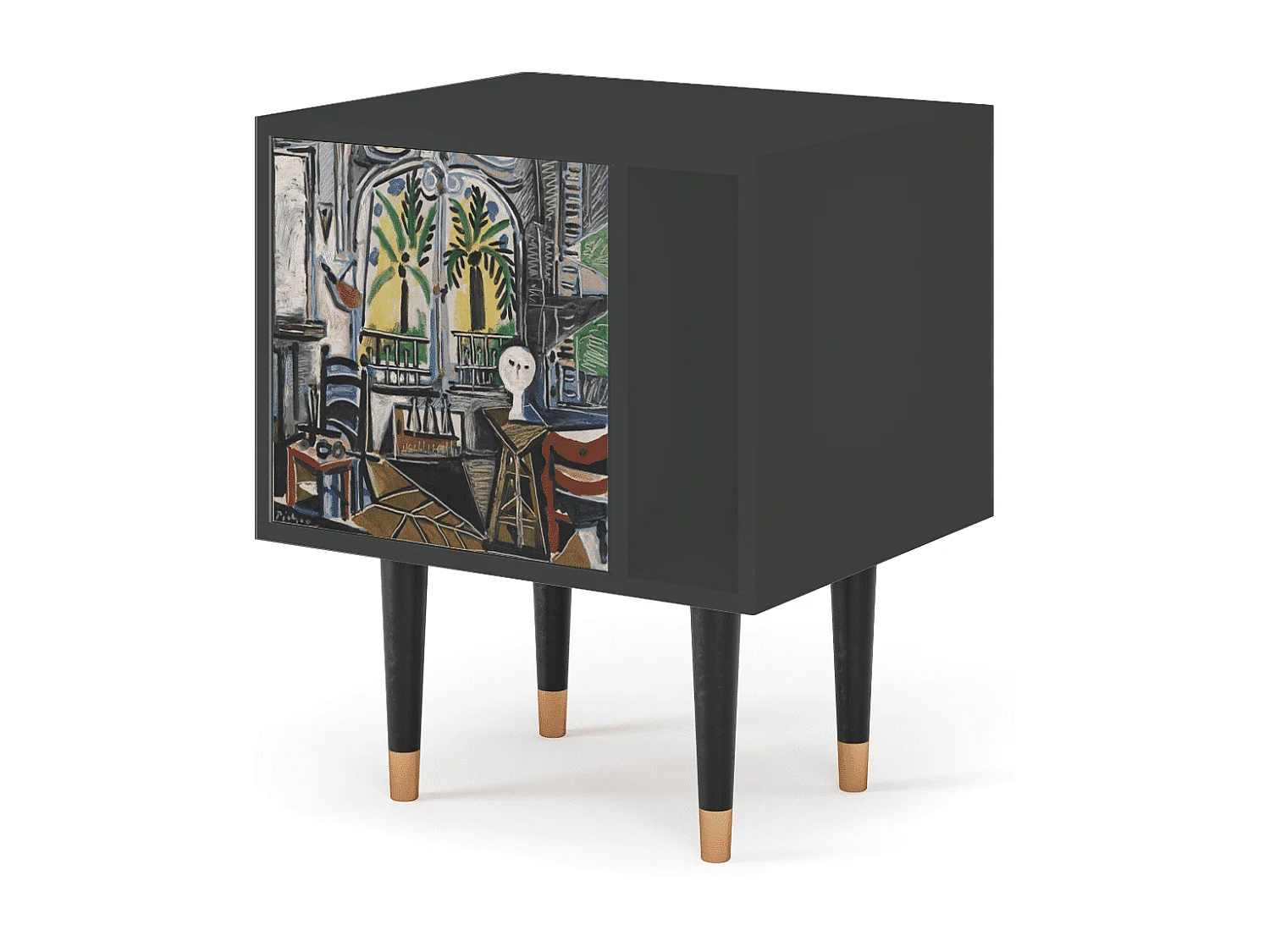 Table de nuit - 57х69х48 cm - S2 - The Studio , Anthracite