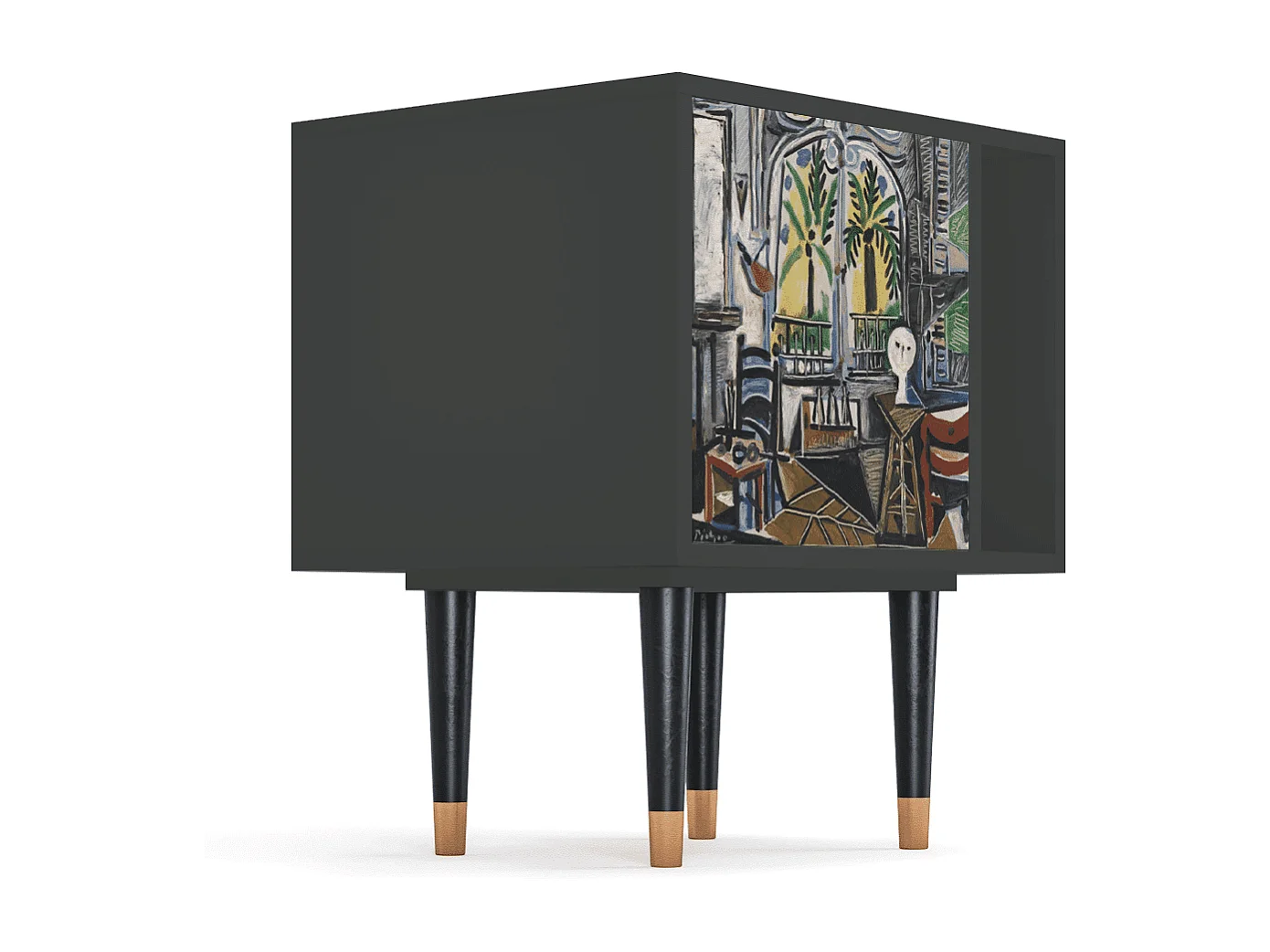 Table de nuit - 57х69х48 cm - S2 - The Studio , Anthracite
