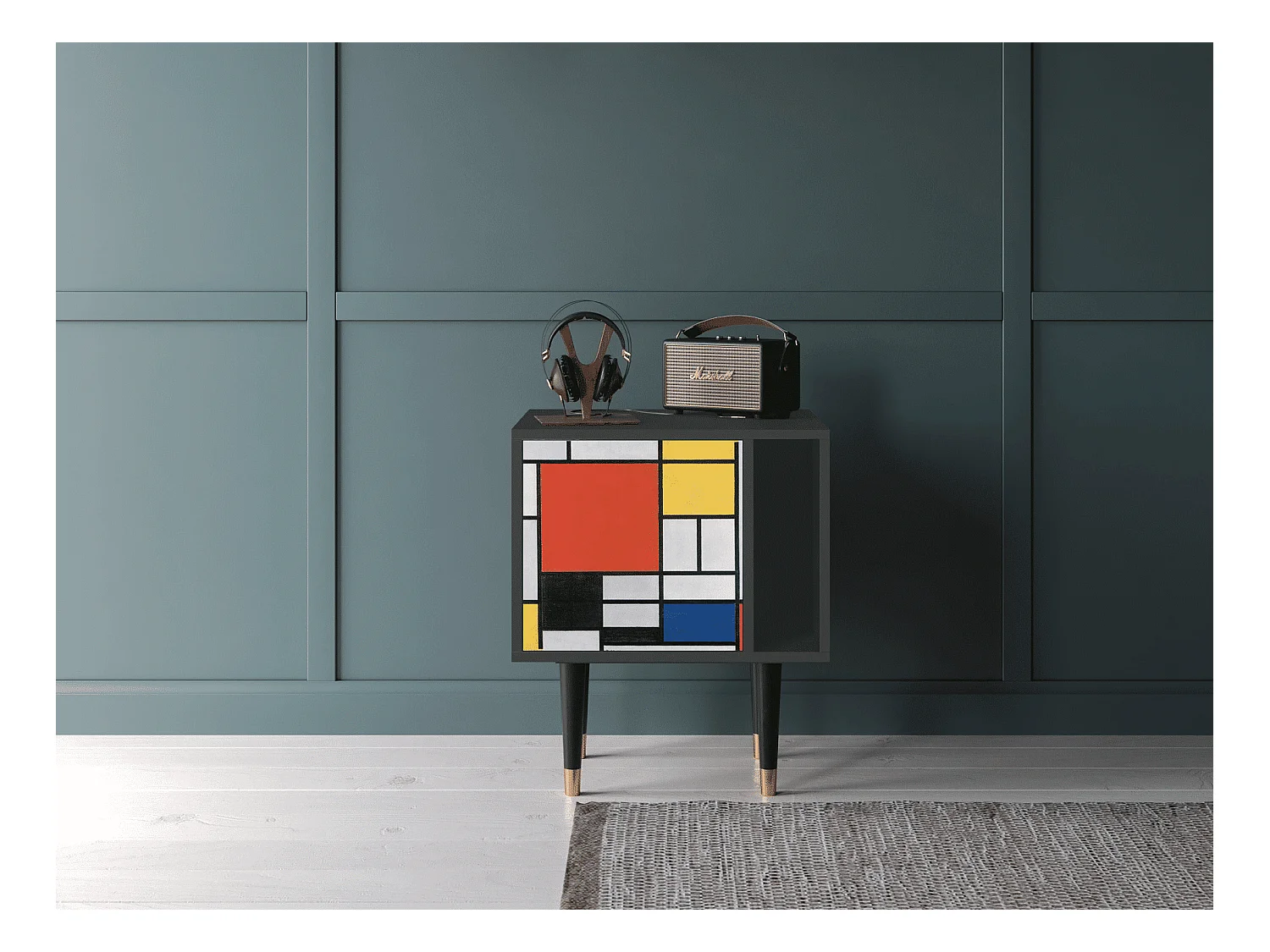 Table de nuit - 57х69х48 cm - S2 - Composition, Anthracite
