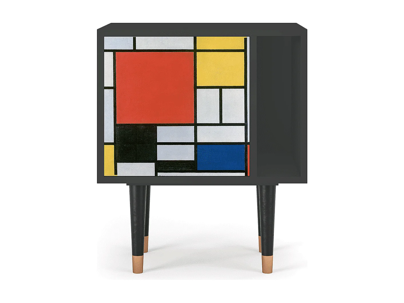 Table de nuit - 57х69х48 cm - S2 - Composition, Anthracite