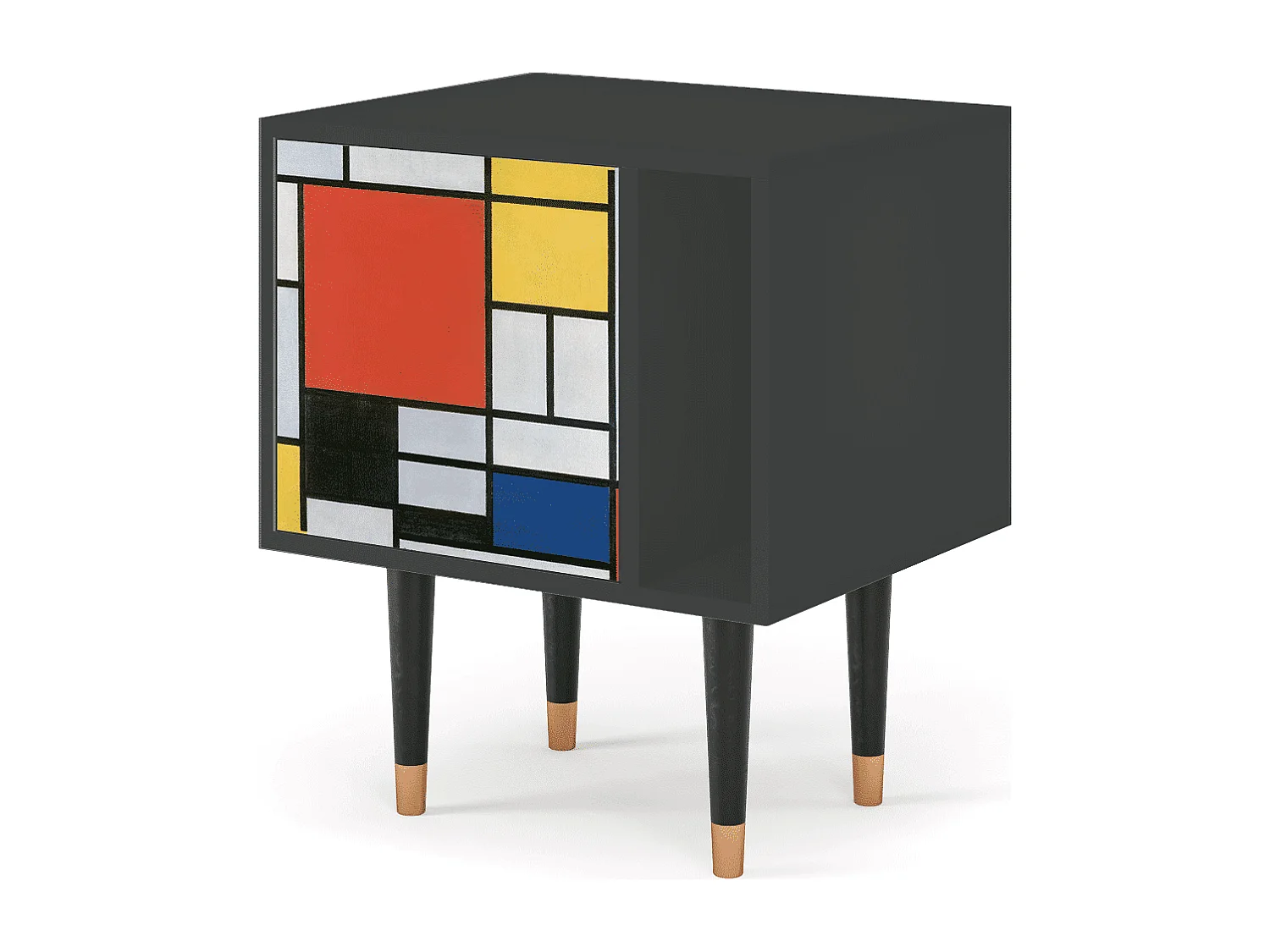 Table de nuit - 57х69х48 cm - S2 - Composition, Anthracite