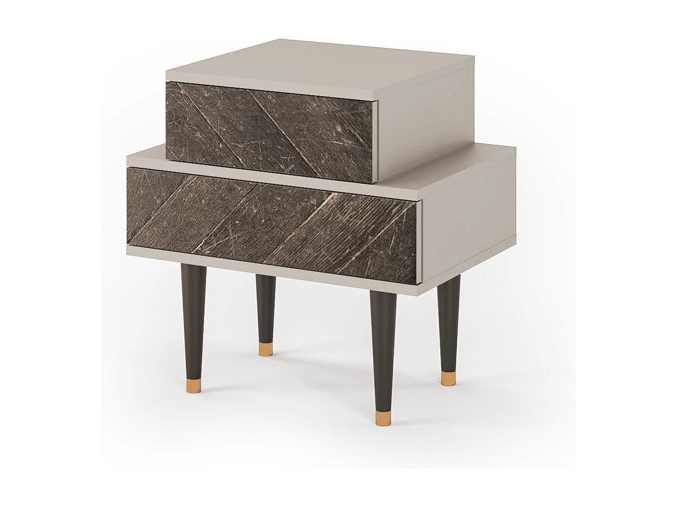 Table de nuit - 58х58х41 cm - NS1 - Wise Tree, Sable