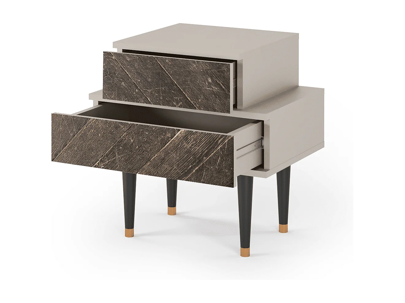 Table de nuit - 58х58х41 cm - NS1 - Wise Tree, Sable