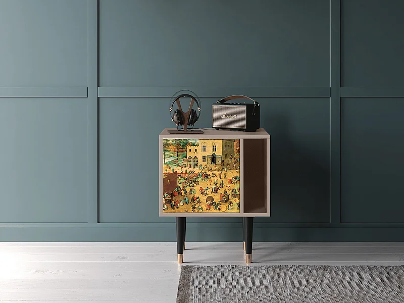 Mesita de noche - 57х69х48 cm - S2 - Children Games, Latte