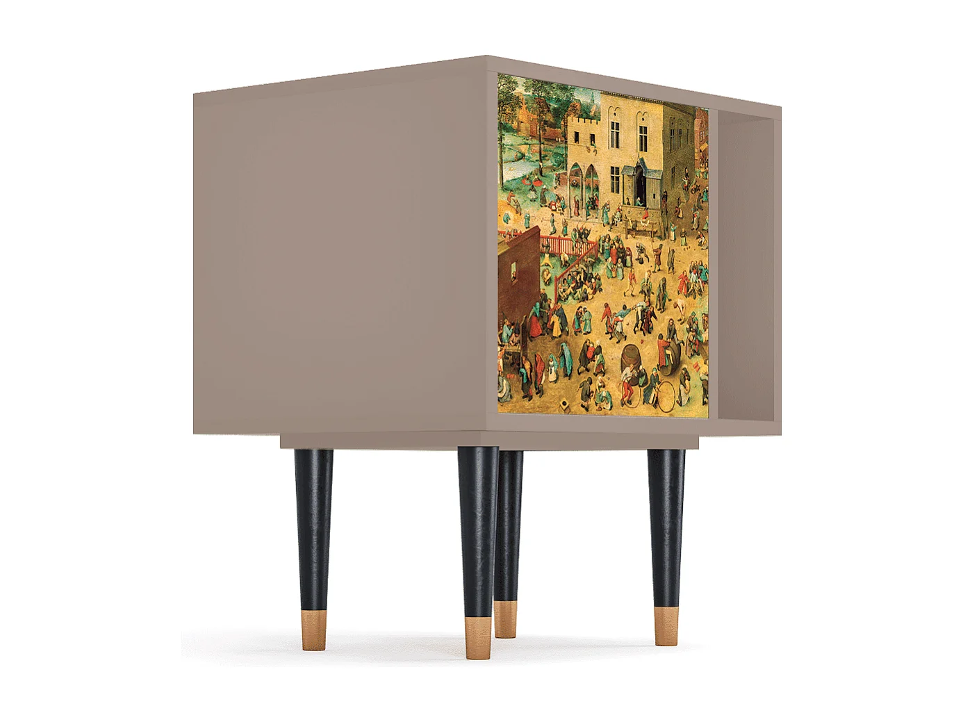 Nachtkastje - 57х69х48 cm - S2 - Children Games, Latte