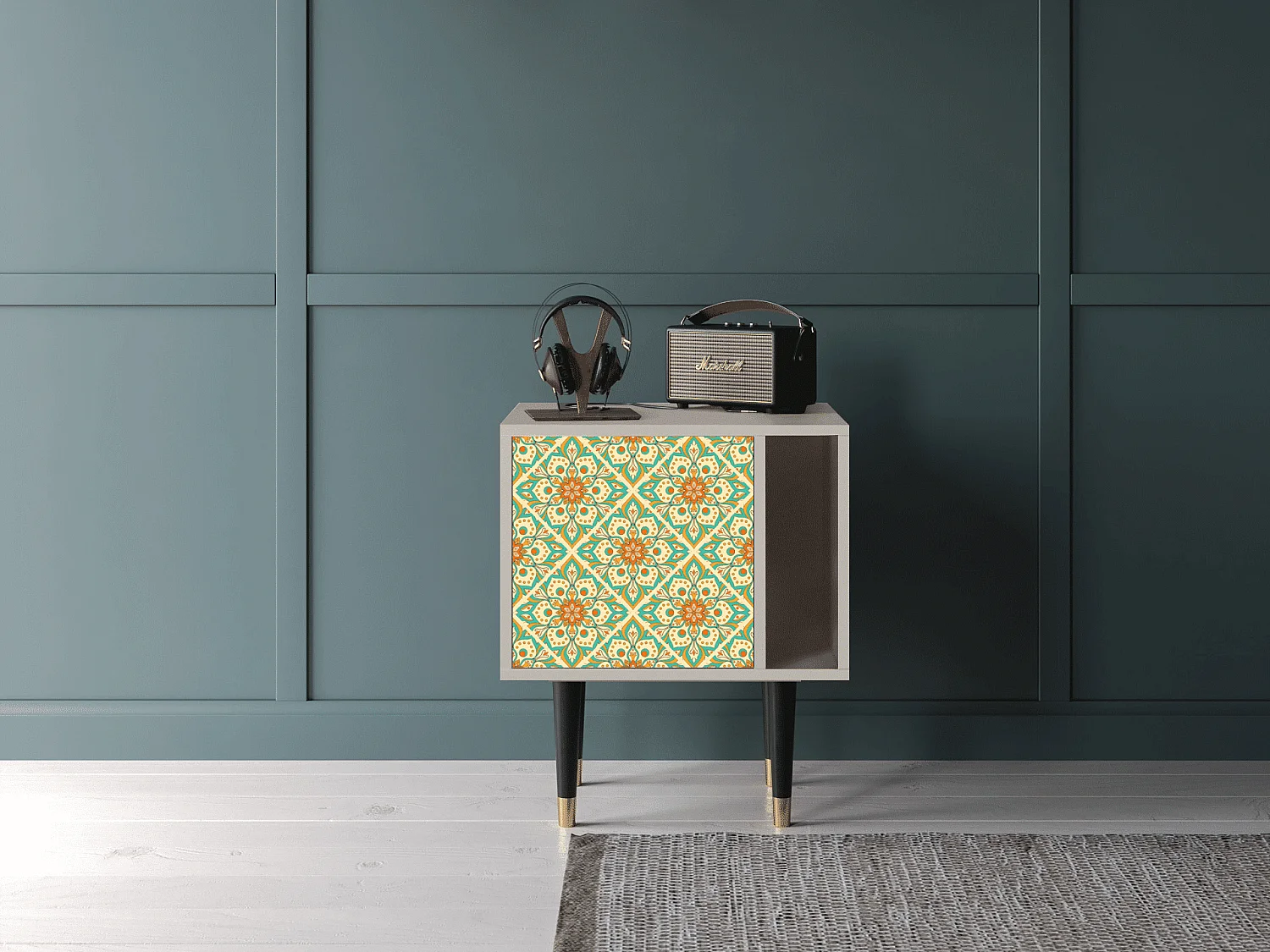 Criado-mudo - 57х69х48 cm - S2 - Hindu Daisy, Areia