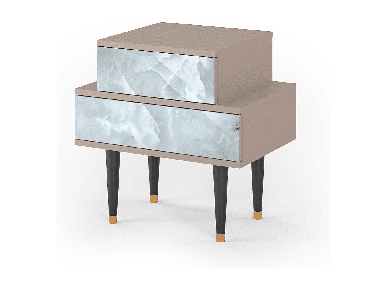 Nachtkastje - 58х58х41 cm - NS1 - The Onyx, Latte