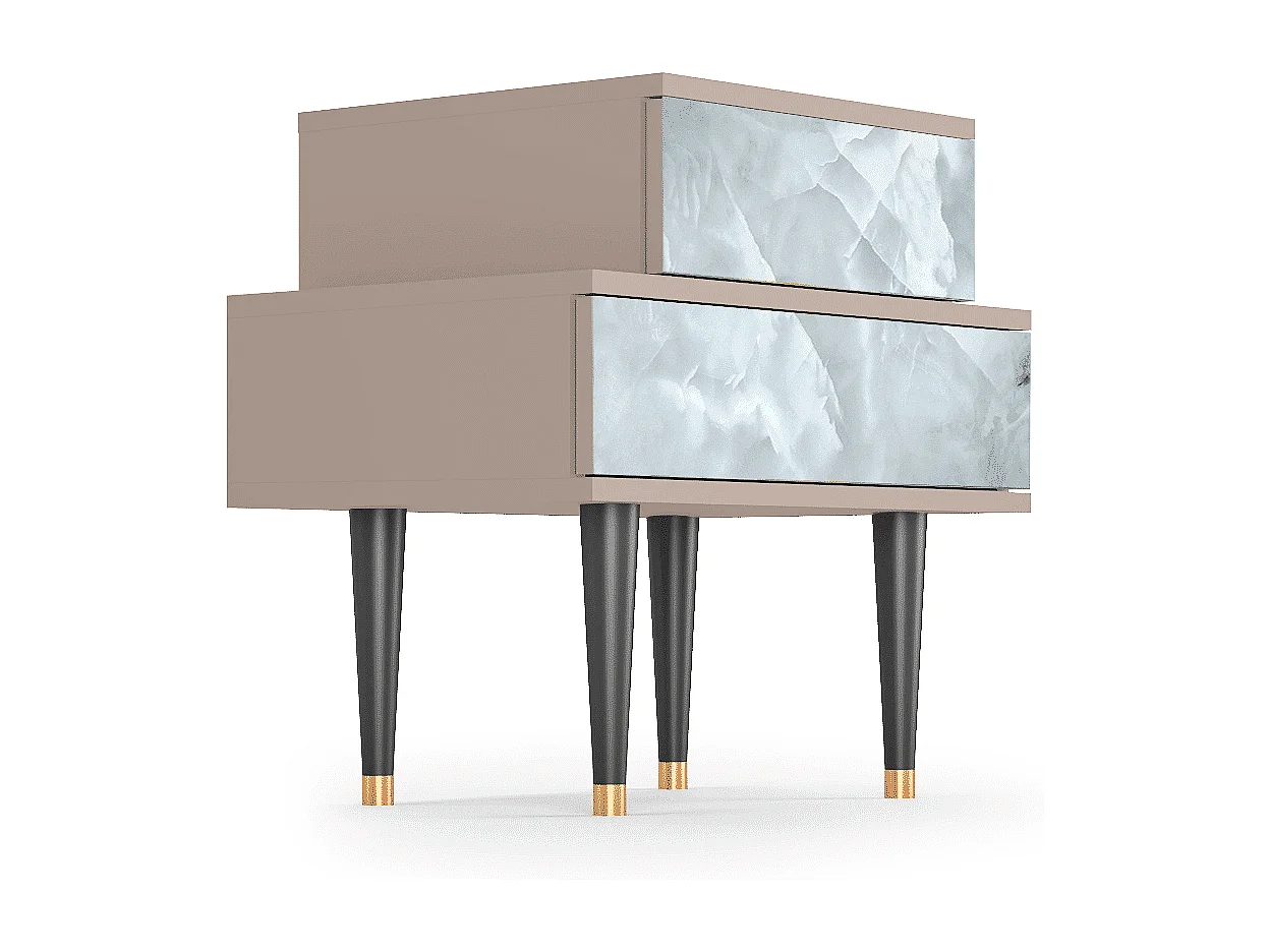 Nachtkastje - 58х58х41 cm - NS1 - The Onyx, Latte