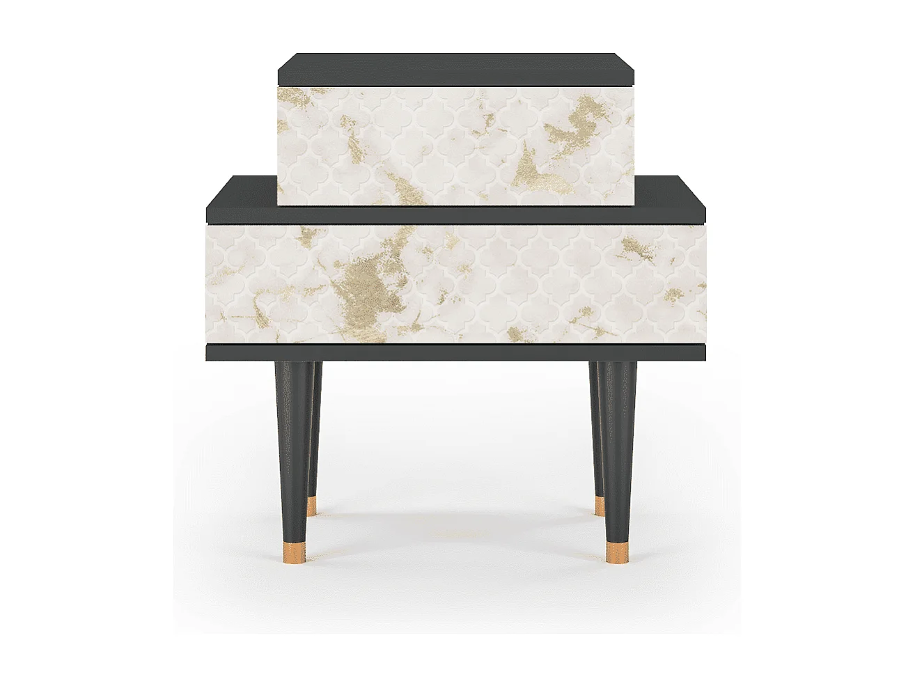 Nachttisch - 58х58х41 cm - NS1 - Sahara desert, Anthrazit