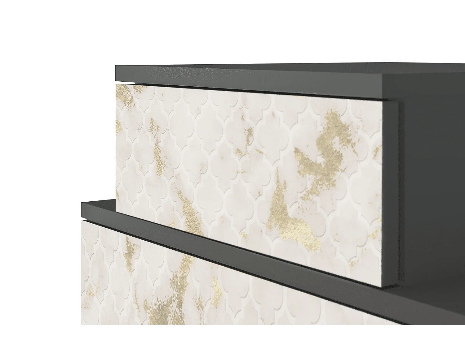 Criado-mudo - 58х58х41 cm - NS1 - Sahara desert, Antracite