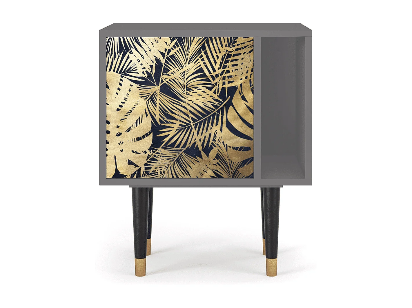 Table de nuit - 57х69х48 cm - S2 - Jungle Vibes, Gris