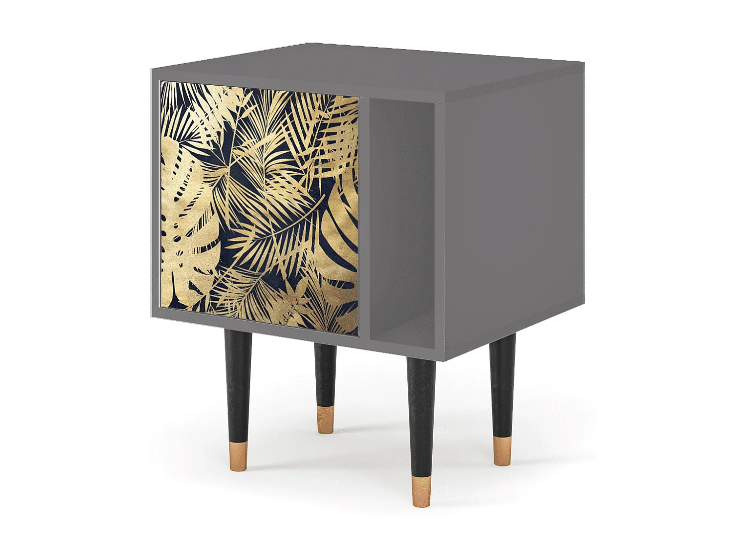 Table de nuit - 57х69х48 cm - S2 - Jungle Vibes, Gris