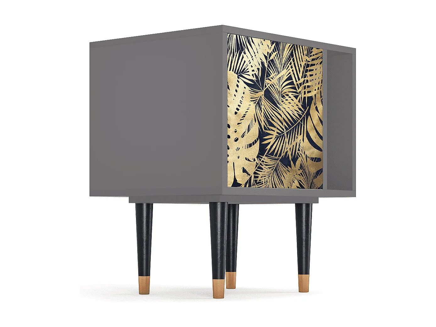Table de nuit - 57х69х48 cm - S2 - Jungle Vibes, Gris