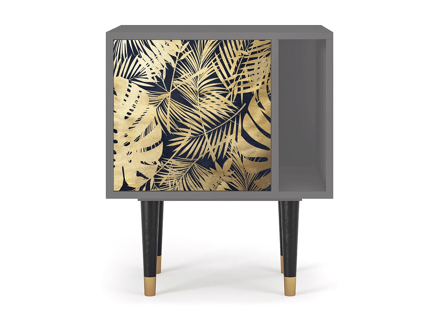 Table de nuit - 57х69х48 cm - S2 - Jungle Vibes, Gris