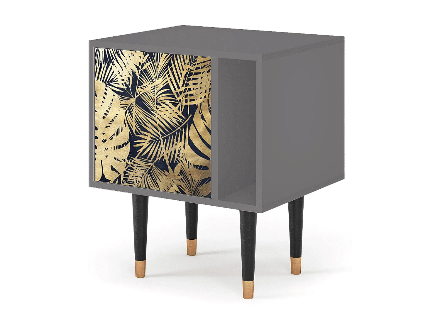 Table de nuit - 57х69х48 cm - S2 - Jungle Vibes, Gris