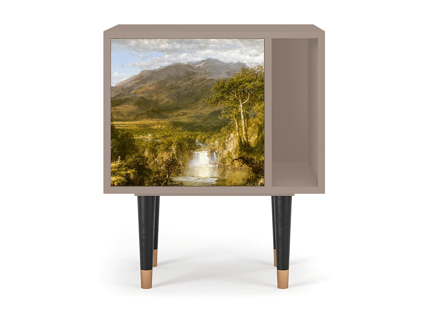 Stolik nocny - 57х69х48 cm - S2 - The Heart of the Andes , Latte