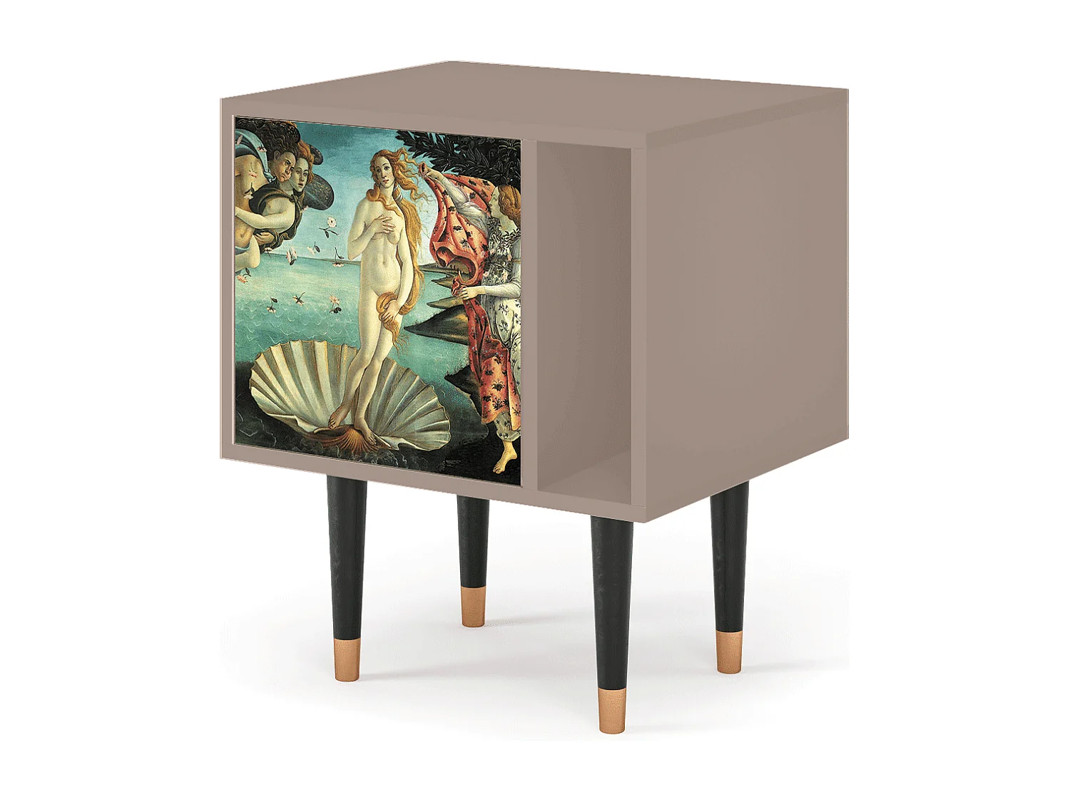 Stolik nocny - 57х69х48 cm - S2 - The Birth of Venus, Latte