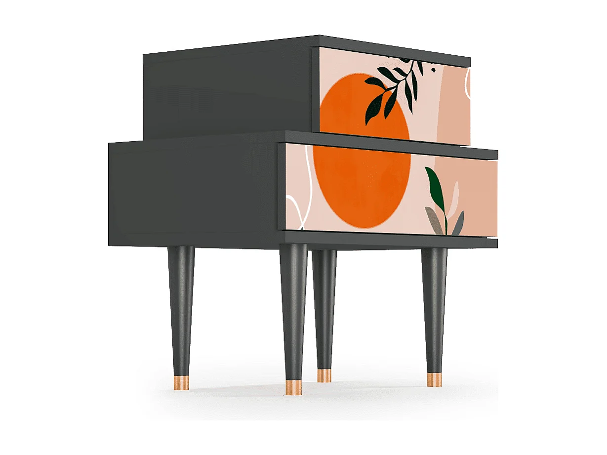 Criado-mudo - 58х58х41 cm - NS1 - Artwork, Antracite