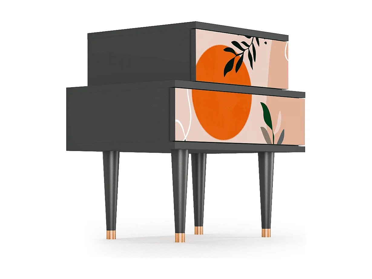 Table de nuit - 58х58х41 cm - NS1 - Artwork, Anthracite