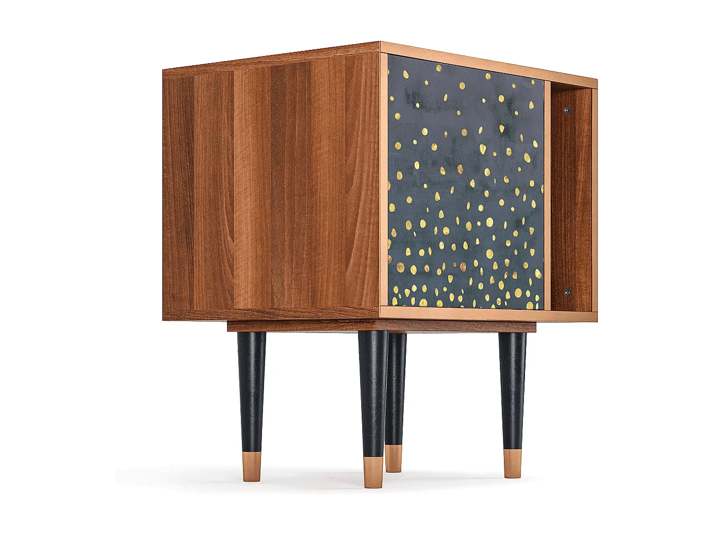 Table de nuit - 57х69х48 cm - S2 - Foggy Lights, Noyer