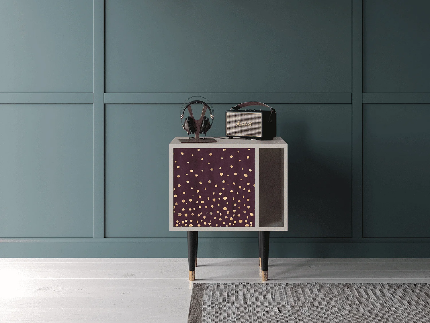 Table de nuit - 57х69х48 cm - S2 - Glowworms, Sable