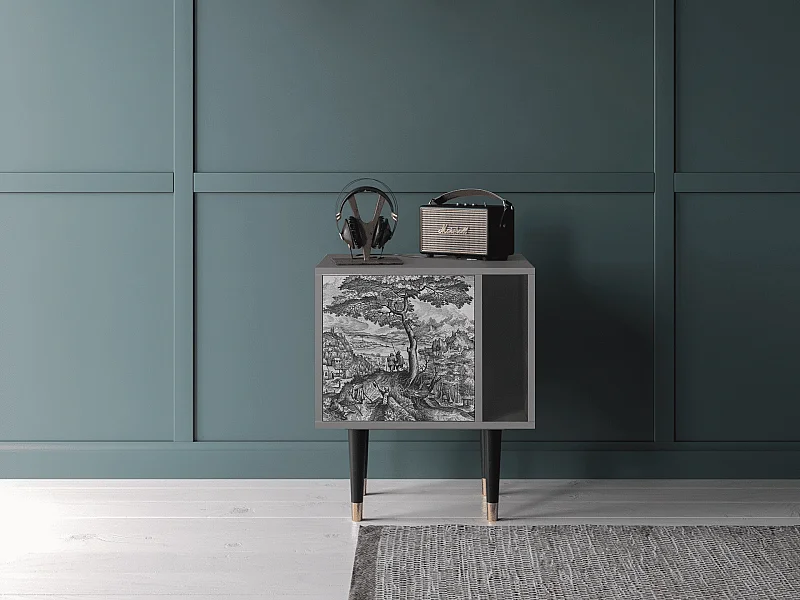 Table de nuit - 57х69х48 cm - S2 - Milites Requiescentes, Gris