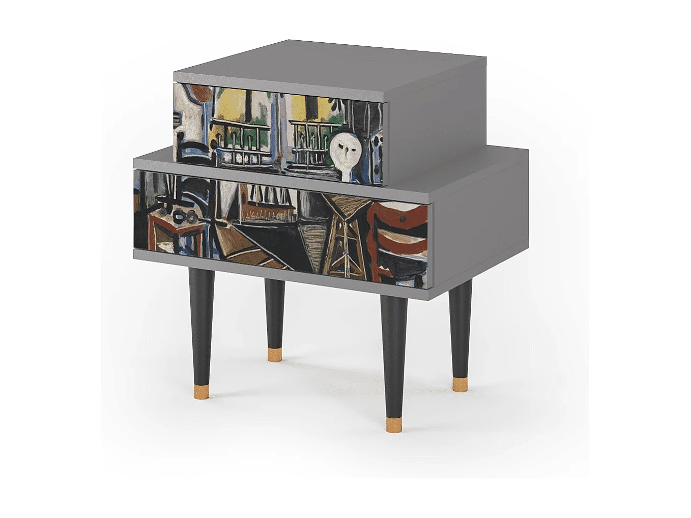 Nachtkastje - 58х58х41 cm - NS1 - The Studio , Grijs