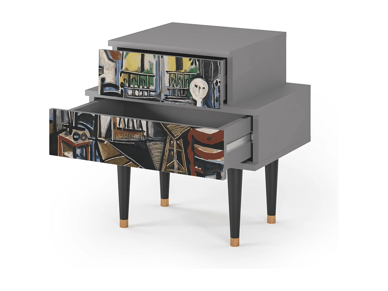 Nachtkastje - 58х58х41 cm - NS1 - The Studio , Grijs