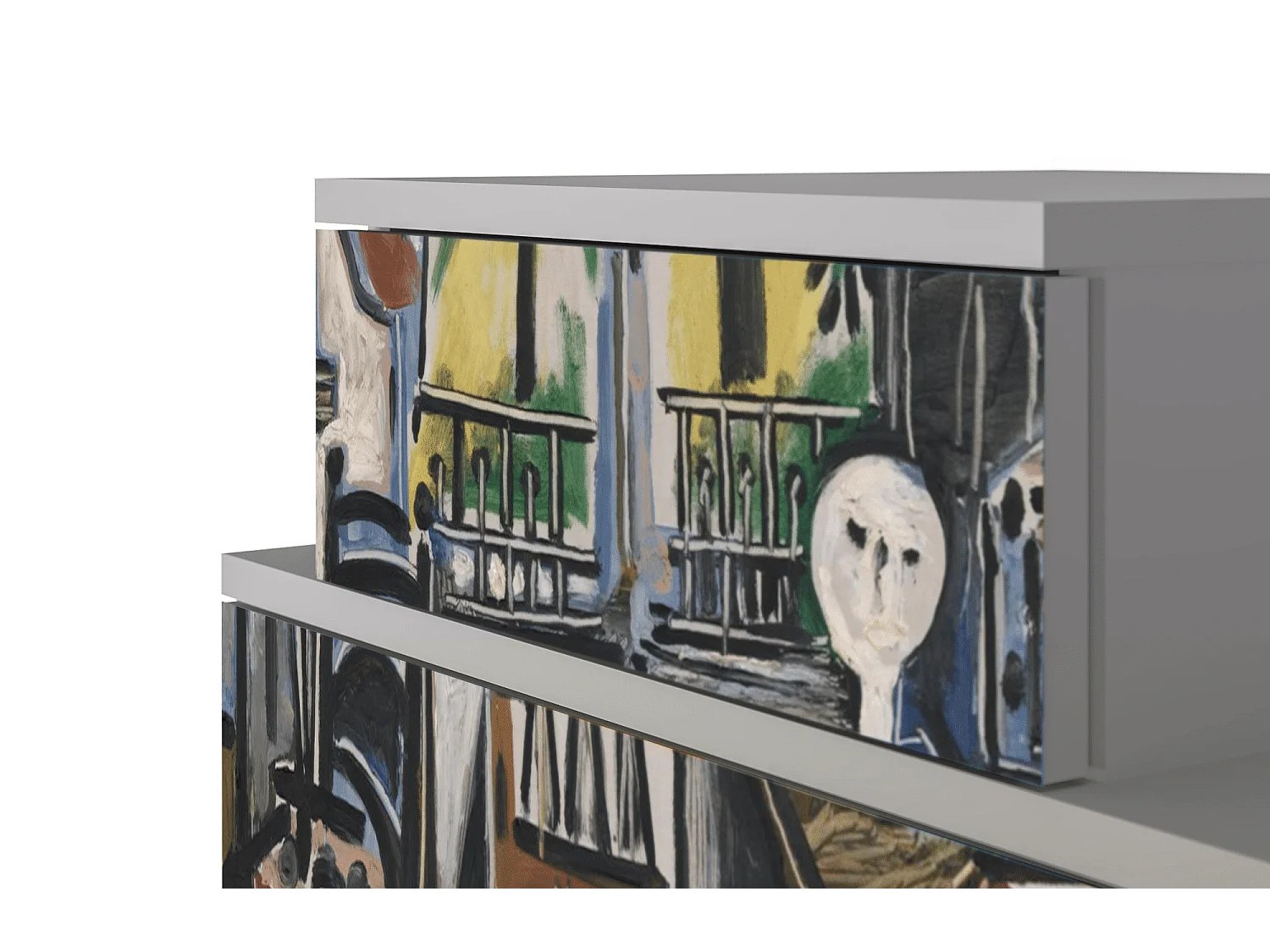 Stolik nocny - 58х58х41 cm - NS1 - The Studio , Szary