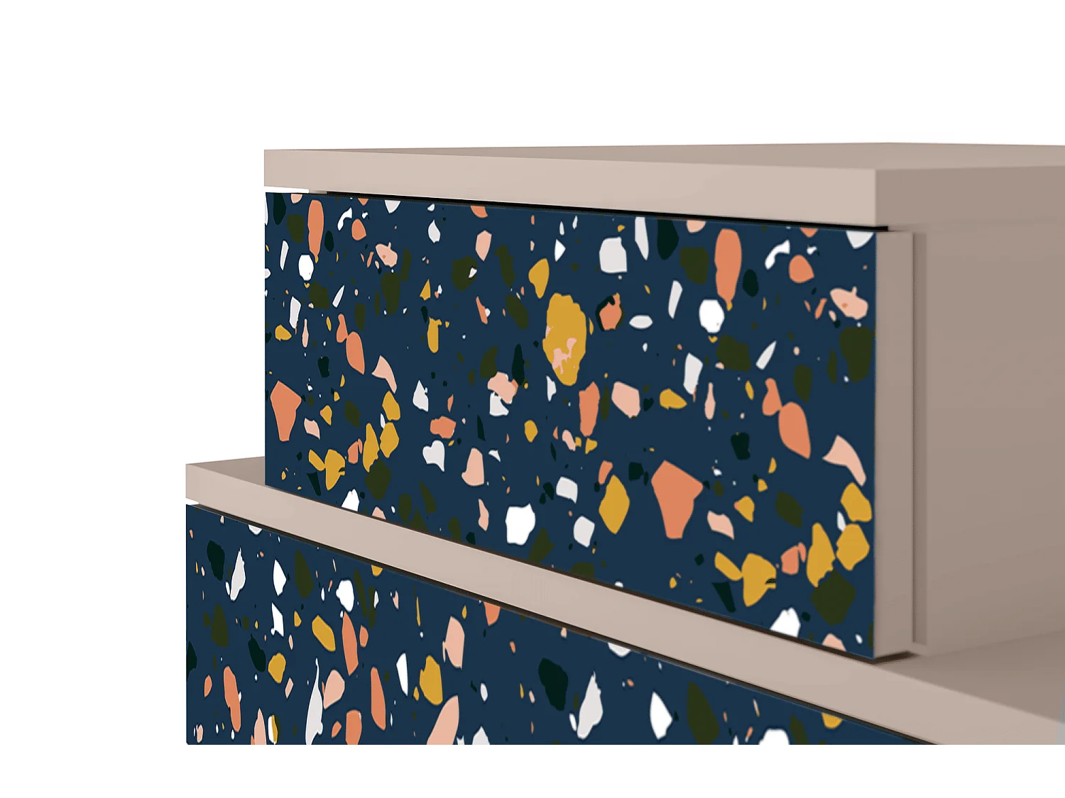 Stolik nocny - 58х58х41 cm - NS1 - Night Sky Langhterns, Latte