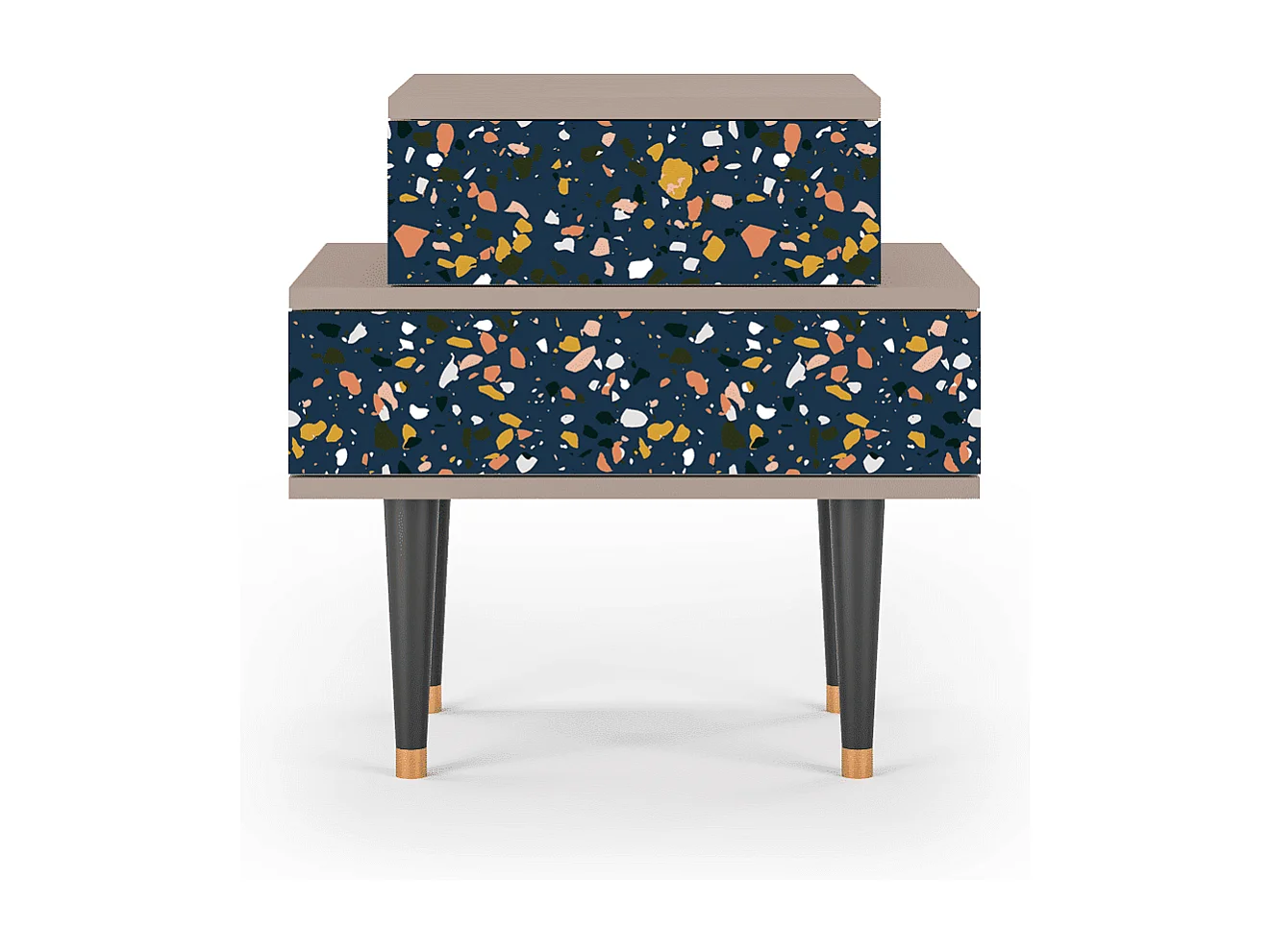 Table de nuit - 58х58х41 cm - NS1 - Night Sky Langhterns, Latte