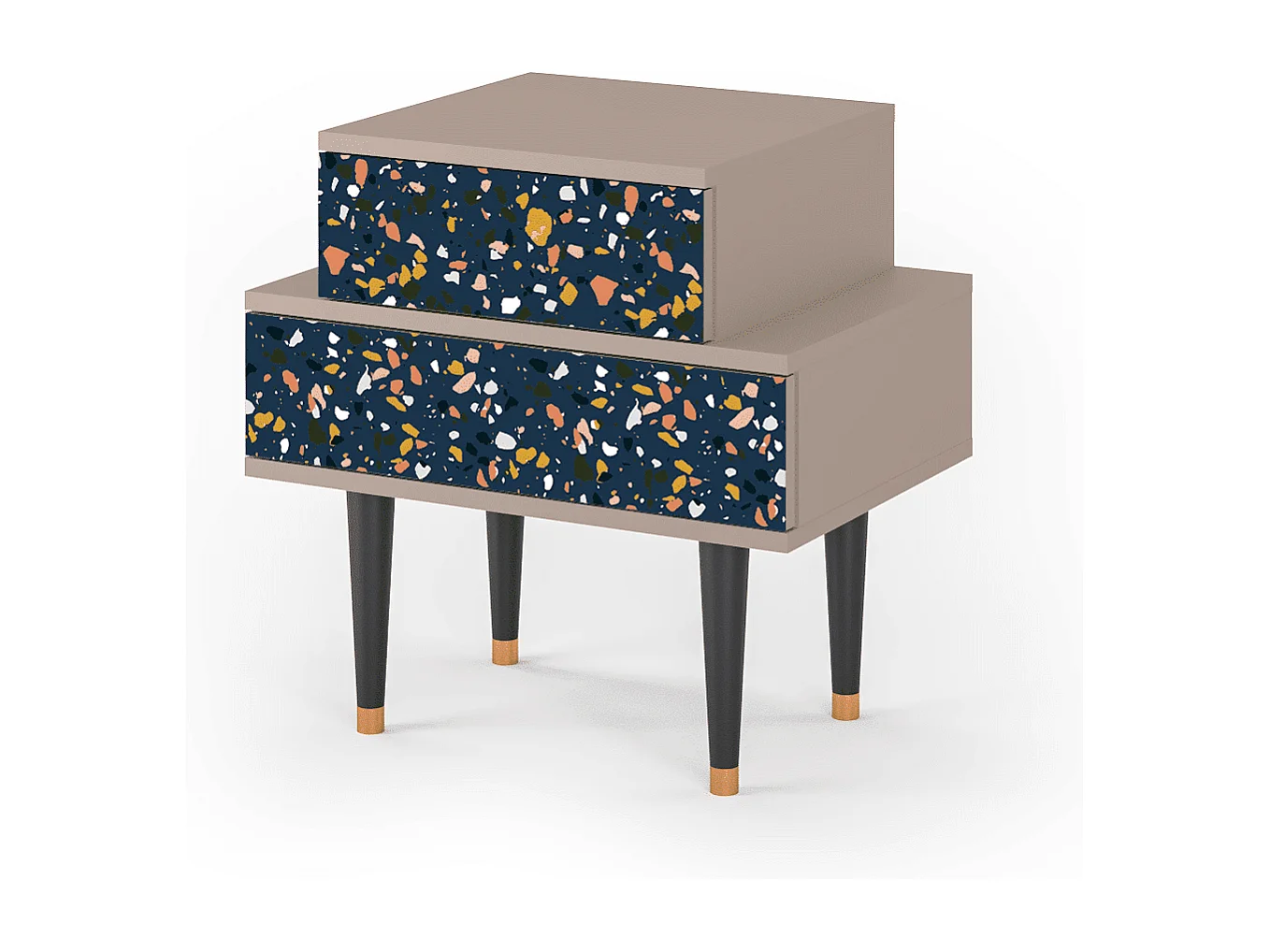 Table de nuit - 58х58х41 cm - NS1 - Night Sky Langhterns, Latte